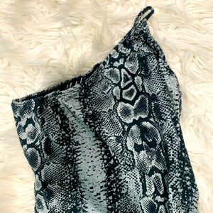 Snakeskin body suit